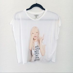 ❗3/$20 Zara Graphic Oversized Sleeveless Tee